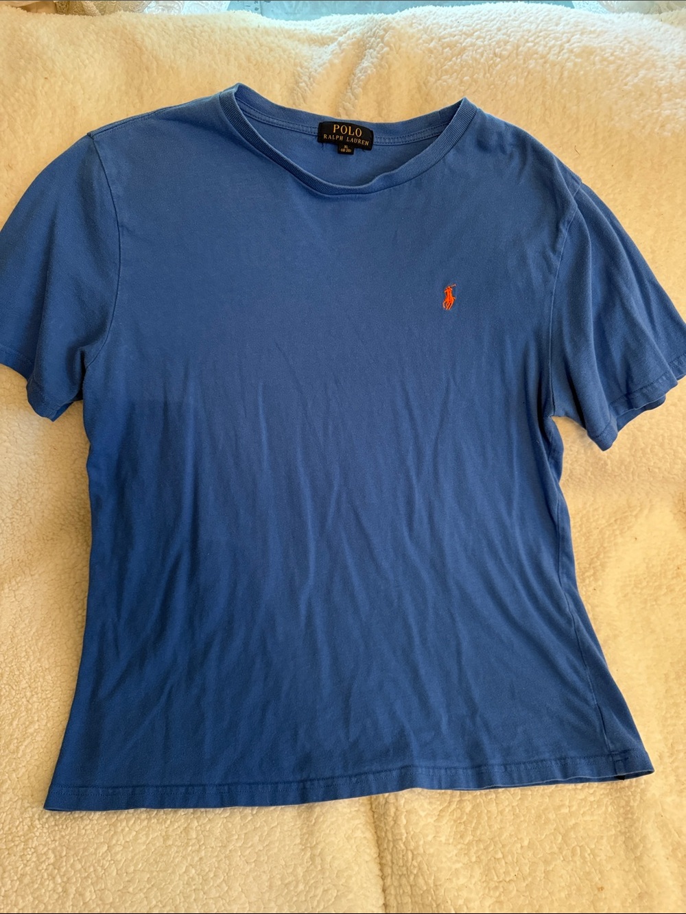Polo by Ralph Lauren Blue Short Sleeve Tee with Orange Pony